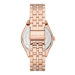 MICHAEL KORS Montre Fossil Harlowe Rose cadran rose fond rose bracelet acier doré Best