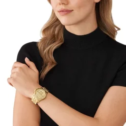 MICHAEL KORS Montre Fossil Runway Doré Sale