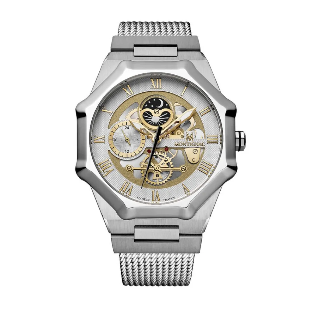 MONTIGNAC Montre Octagon Blanc Clearance