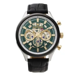 MONTIGNAC Montre Round Chrono Vert Best