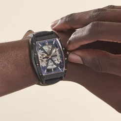 MONTIGNAC Montre Tonneau Automatiquev Noir Clearance