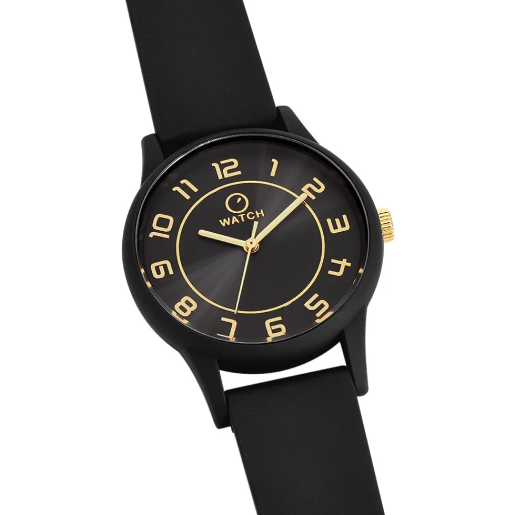O WATCH Montre Flex Noir