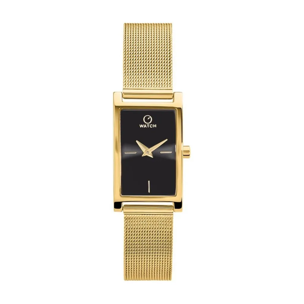 O WATCH Montre Oblong Noir Outlet