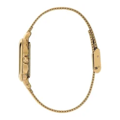 OLIVIA BURTON Montre Grosvenor Vert cadran doré fond vert bracelet acier doré