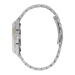 OLIVIA BURTON Montre Hexa Multifonction Argenté cadran argenté fond argenté bracelet acier blanc Sale