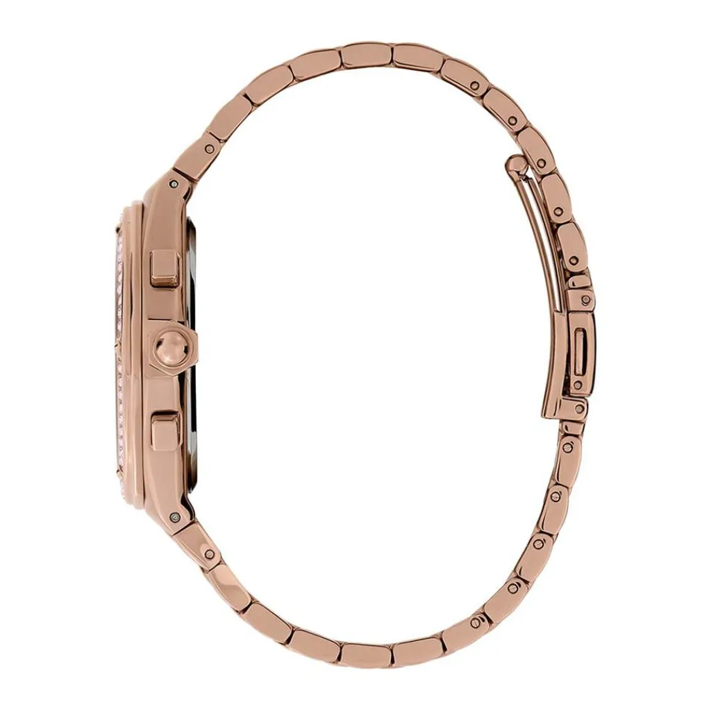OLIVIA BURTON Montre Hexa Multifonction Rose cadran rose fond rose bracelet acier rose Clearance