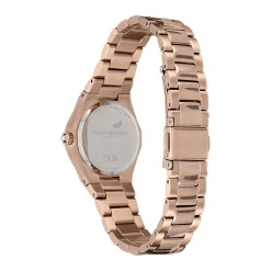 OLIVIA BURTON Montre Mini Hexa Bordeaux cadran rose fond bordeaux bracelet acier rose Outlet