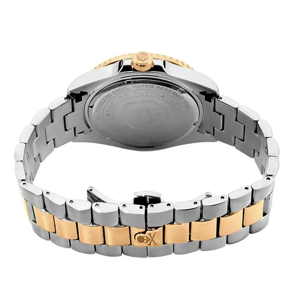 PHILIPP PLEIN Montre Gmt-i Challenger Vert cadran bicolore fond vert bracelet acier bicolore Best