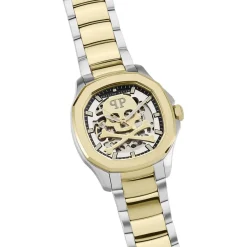 PHILIPP PLEIN Montre High-conic Champagne cadran bicolore fond champagne bracelet acier bicolore Discount