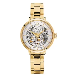 PIERRE LANNIER Montre Automatique 35 Argenté cadran doré fond argenté bracelet acier doré Clearance