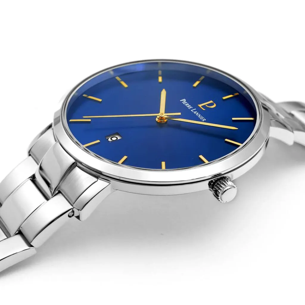 PIERRE LANNIER Montre Collection Echo Acier Argenté New