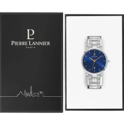 PIERRE LANNIER Montre Collection Echo Acier Argenté New