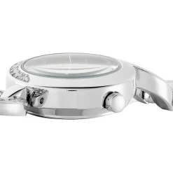 PIERRE LANNIER Montre Elegance Seduction Noir cadran argenté fond noir bracelet acier argenté Hot