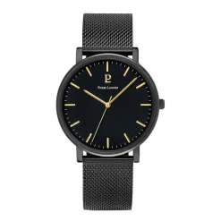 PIERRE LANNIER Montre Essential Noir cadran noir fond noir bracelet acier noir Online