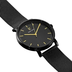 PIERRE LANNIER Montre Essential Noir cadran noir fond noir bracelet acier noir Online