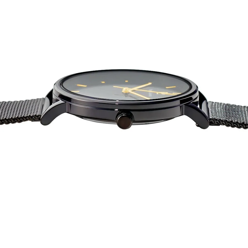 PIERRE LANNIER Montre Essential Noir cadran noir fond noir bracelet acier noir Online
