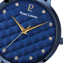 PIERRE LANNIER Montre Grace Bleu cadran bleu fond bleu bracelet acier bleu