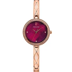 PIERRE LANNIER Montre Leia Fuschia cadran bicolore doré / rose fond fuschia bracelet acier bicolore Discount
