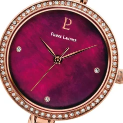 PIERRE LANNIER Montre Leia Fuschia cadran bicolore doré / rose fond fuschia bracelet acier bicolore Discount