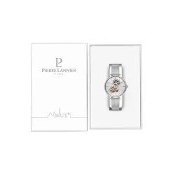 PIERRE LANNIER Montre Melodie Argenté cadran argenté fond argenté bracelet acier argenté