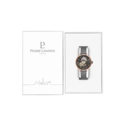 PIERRE LANNIER Montre Melodie Gris cadran gris fond gris bracelet acier gris Online