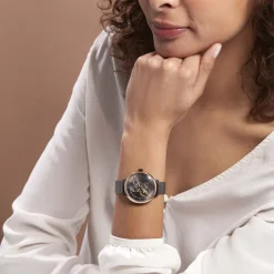 PIERRE LANNIER Montre Melodie Gris cadran gris fond gris bracelet acier gris Online