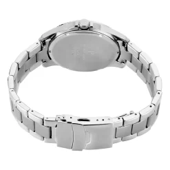 PIERRE LANNIER Montre Metropolitain Bleu cadran argenté fond bleu bracelet acier argenté Best