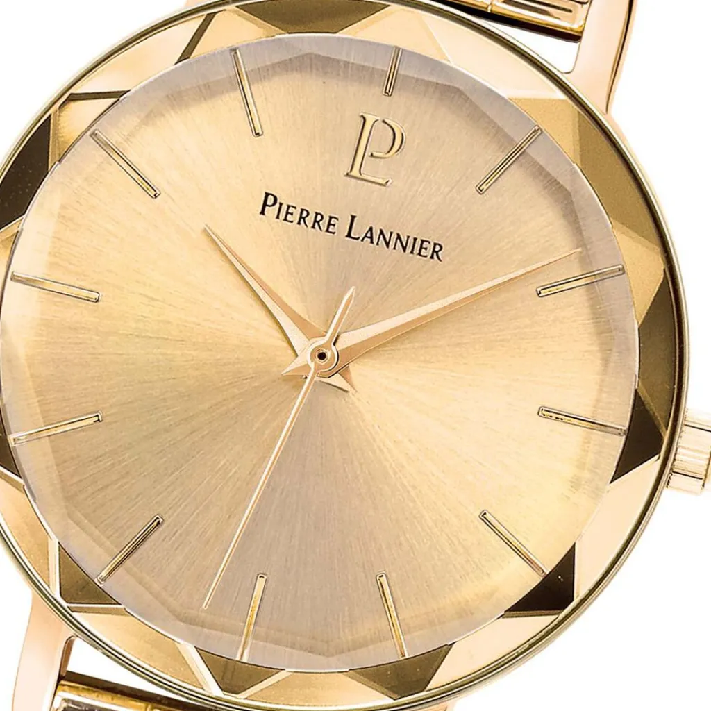 PIERRE LANNIER Montre Multiples Doré cadran doré fond doré bracelet acier doré Online