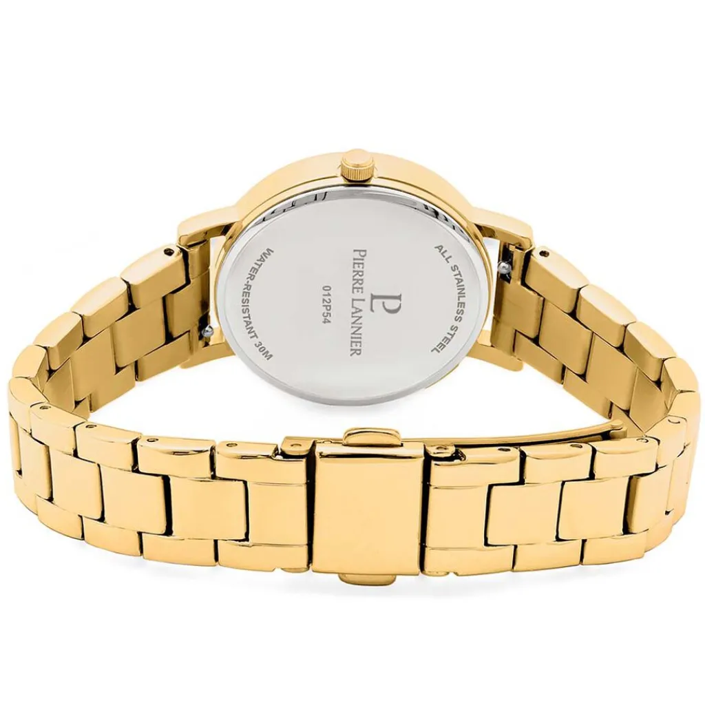 PIERRE LANNIER Montre Multiples Doré cadran doré fond doré bracelet acier doré Online