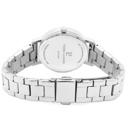 PIERRE LANNIER Montre Multiples Noir cadran argenté fond noir bracelet acier argenté Online