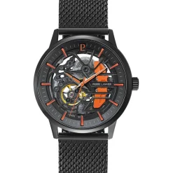 PIERRE LANNIER Montre Paddock Noir cadran noir fond noir bracelet acier noir Online