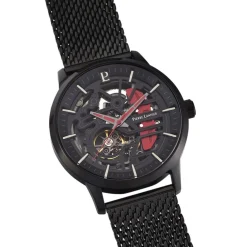PIERRE LANNIER Montre Paddock Noir cadran noir fond noir bracelet acier noir Online