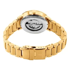 PIERRE LANNIER Montre Trio Noir cadran doré fond noir bracelet acier doré Sale