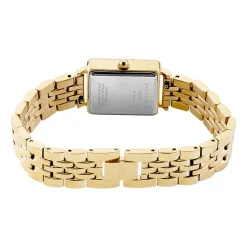 ROSEFIELD Montre Boxy Xs Vert cadran doré fond vert bracelet acier doré