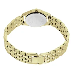 ROSEFIELD Montre Gemme Blanc cadran doré fond blanc bracelet acier doré
