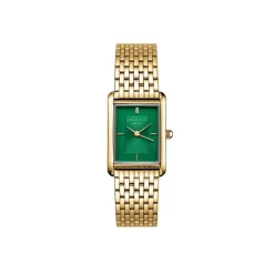 ROSEFIELD Montre Heirloom Vert cadran doré fond vert bracelet acier doré Sale