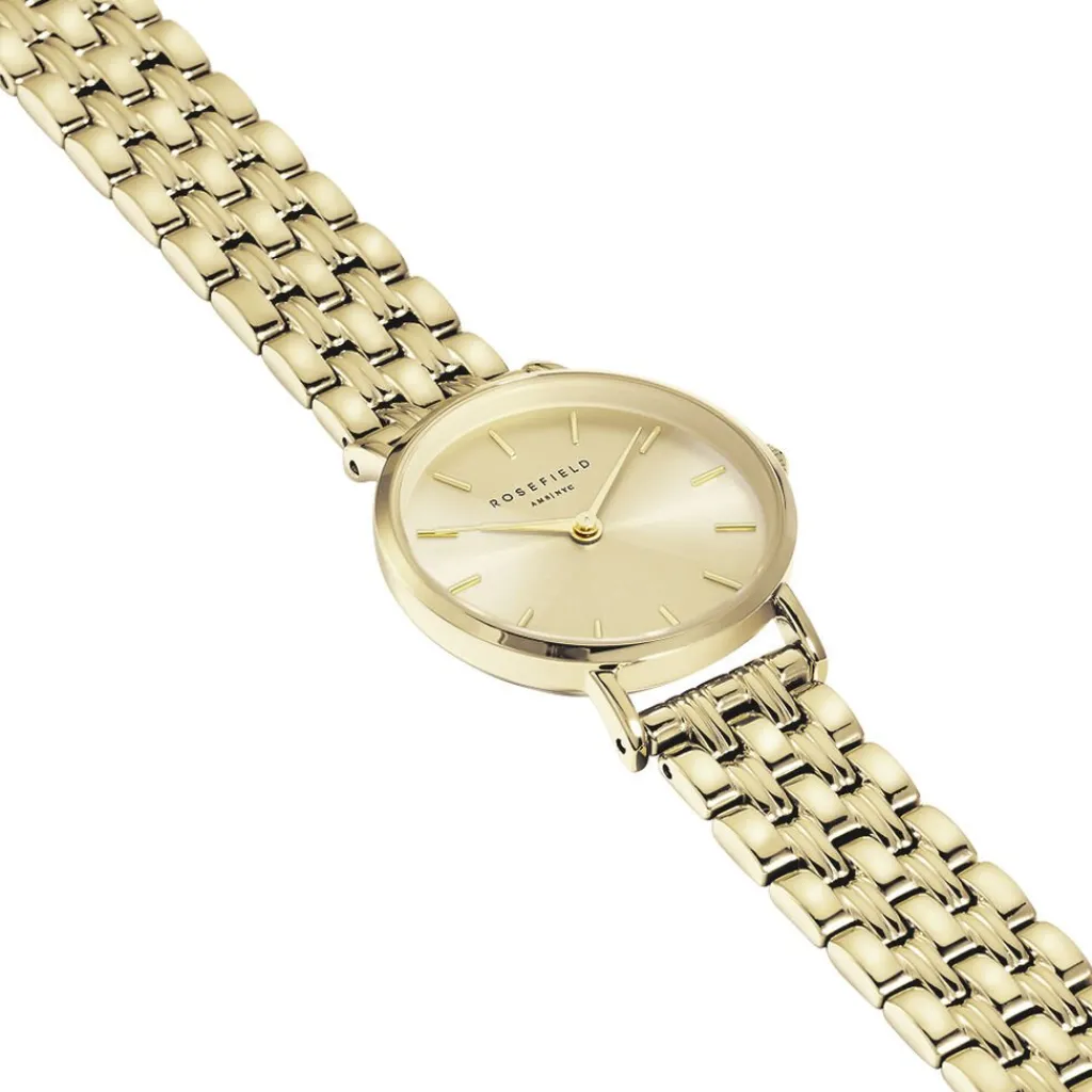 ROSEFIELD Montre Small Edit Champagne cadran doré fond champagne bracelet acier doré Clearance
