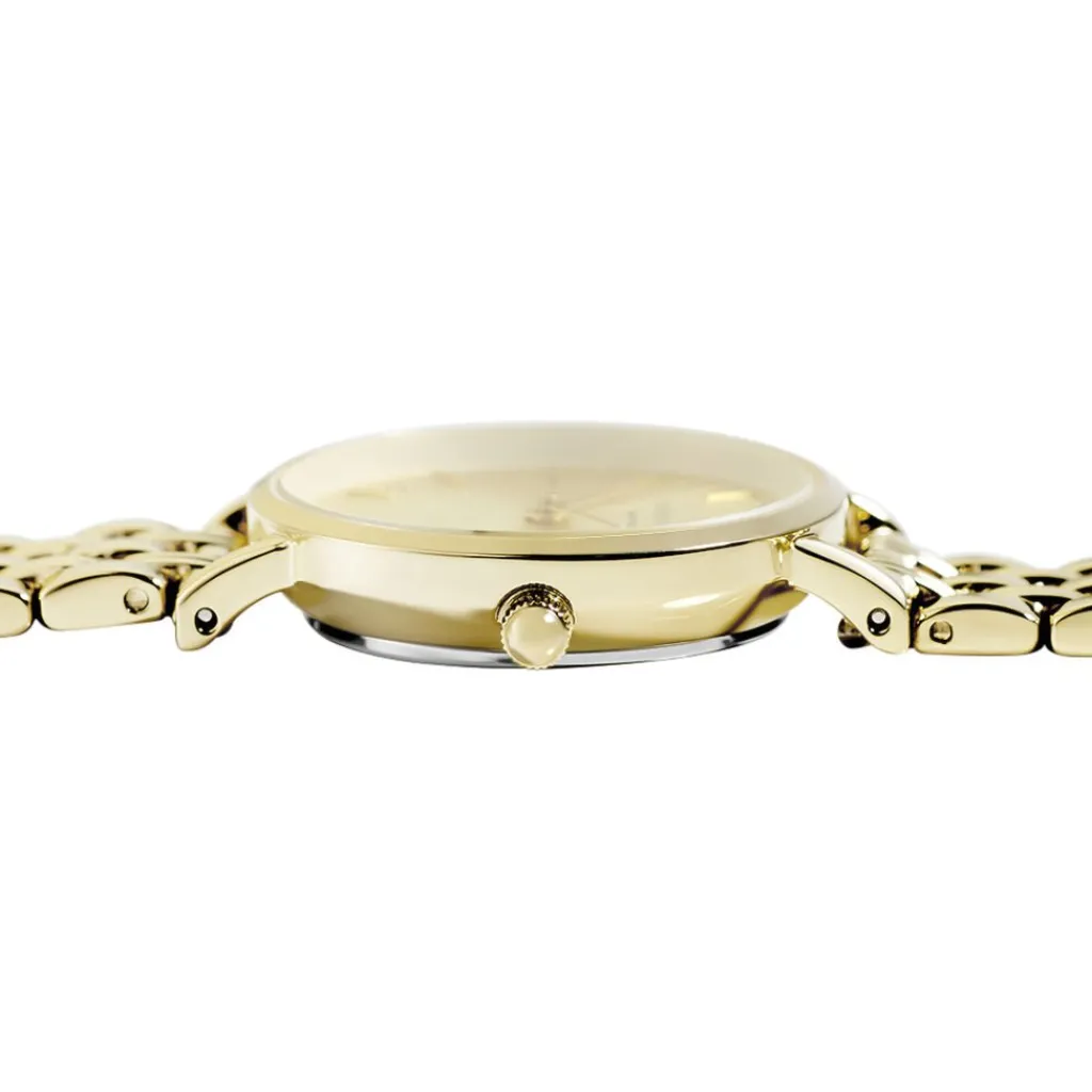 ROSEFIELD Montre Small Edit Champagne cadran doré fond champagne bracelet acier doré Clearance