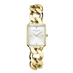 ROSEFIELD Montre Studio 18 Blanc cadran doré fond blanc bracelet acier doré Best