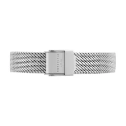 ROSEFIELD Montre The Small Edit Blanc cadran argenté fond blanc bracelet acier argenté Discount