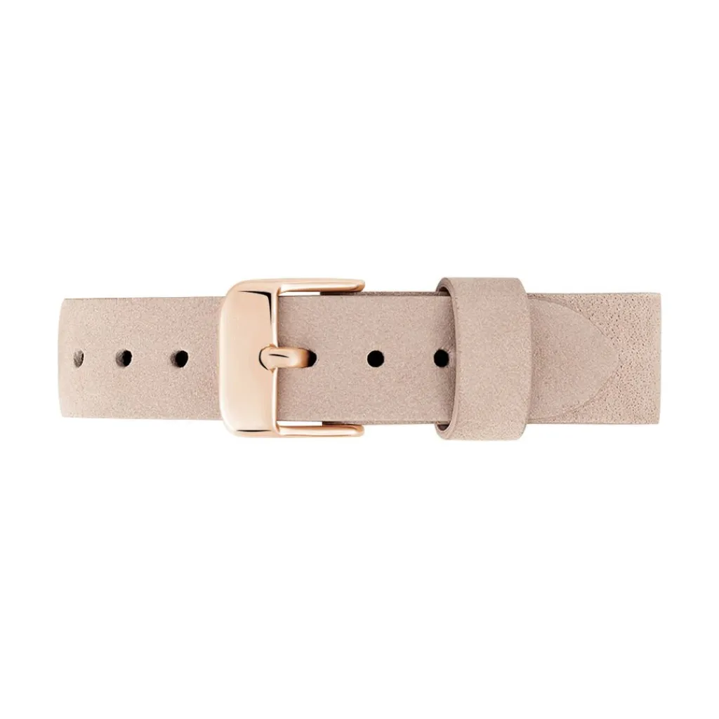 ROSEFIELD Montre West Village Blanc cadran doré rose fond blanc bracelet cuir beige Online