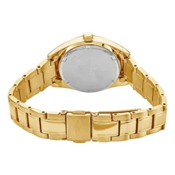 SEIKO Montre Classique Blanc cadran doré fond blanc bracelet acier doré Sale