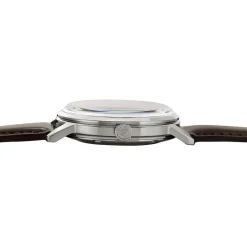 SEIKO Montre Presage Cocktail Marron cadran argenté fond marron bracelet cuir marron Outlet