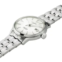 SEIKO Montre Presage Cocktail Ivoire cadran argenté fond ivoire bracelet acier gris Outlet
