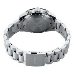 SEIKO Montre Prospex Vert cadran argenté fond vert bracelet acier argenté Discount