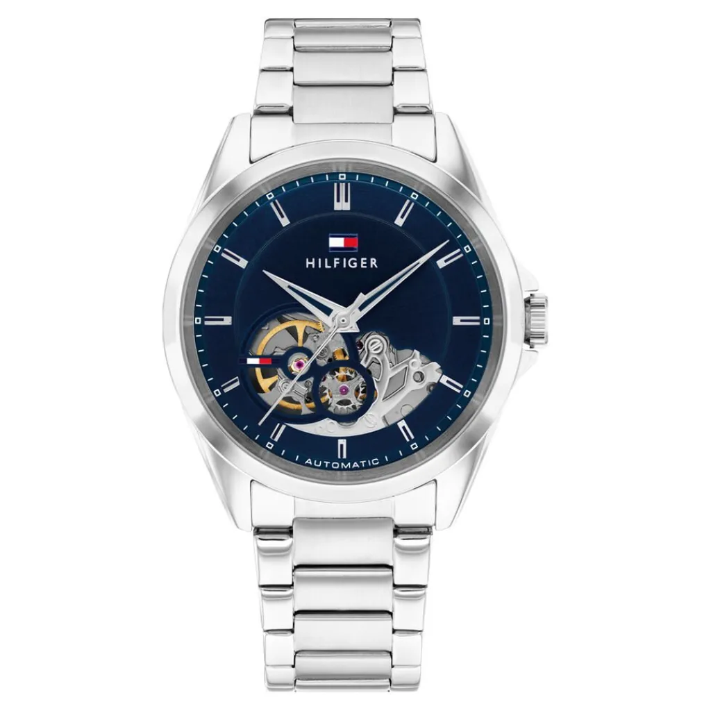 TOMMY HILFIGER Montre Baker Automatic Bleu Discount
