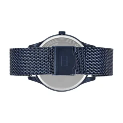 TOMMY HILFIGER Montre Damon Bleu cadran bleu fond bleu bracelet acier bleu Sale