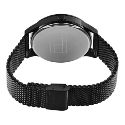 TOMMY HILFIGER Montre Damon Noir cadran noir fond noir bracelet acier noir Online