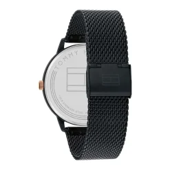 TOMMY HILFIGER Montre Hendrix Noir cadran noir fond noir bracelet acier noir Hot
