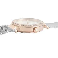 TOMMY HILFIGER Montre Lynn Argenté cadran doré rose fond argenté bracelet acier argenté New